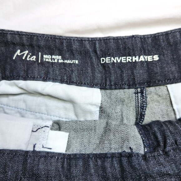 Denver Hayes Shorts Women's Size 16 Mia Mid Rise 100% Cotton Blue Pockets - Picture 3 of 7